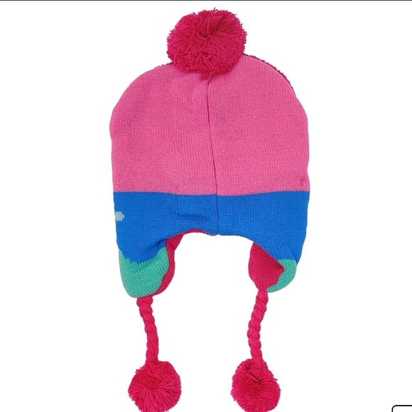 🆕 🎉HP🎉Trolls Girls Poppy Beanie Hat and Glove Set - Picture 3 of 3